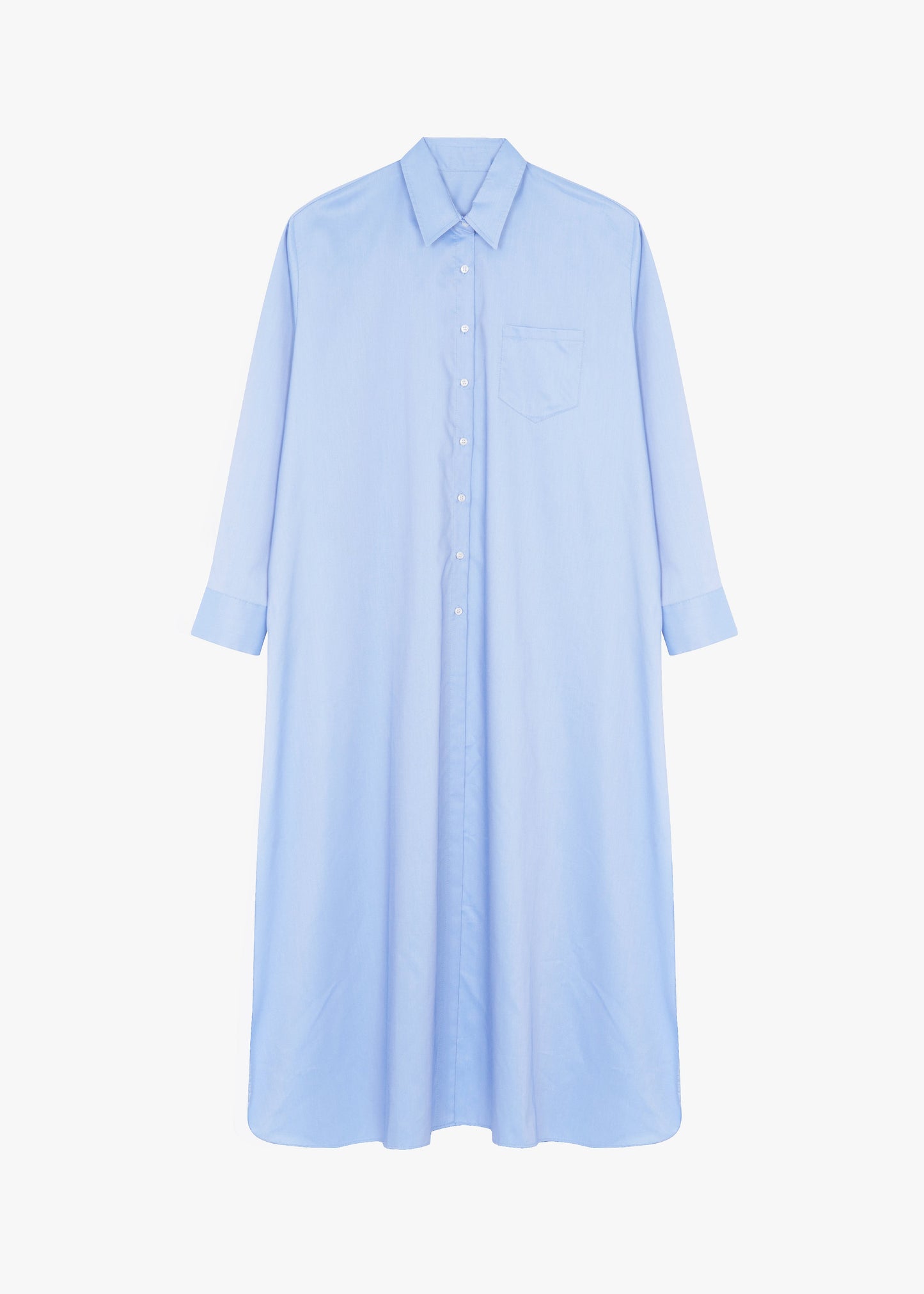 Avery Shirt Dress - Blue