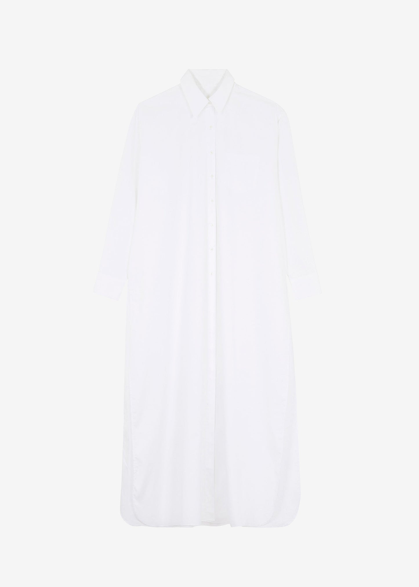 Avery Shirt Dress - White