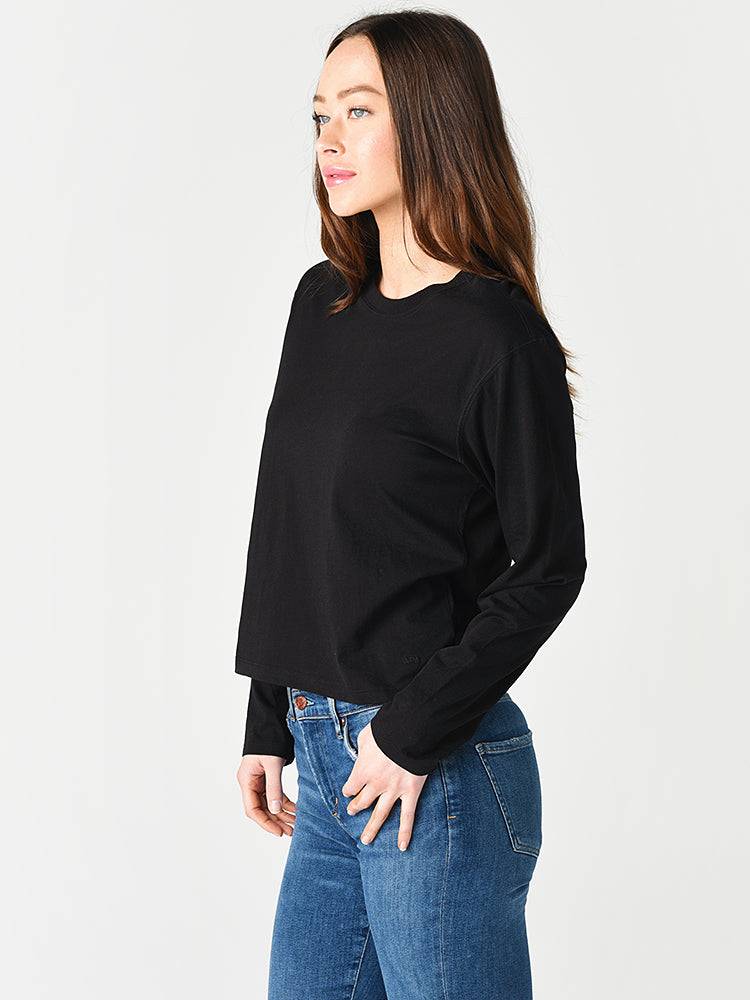 ATM Women's Classic Jersey Long Sleeve Boy Tee