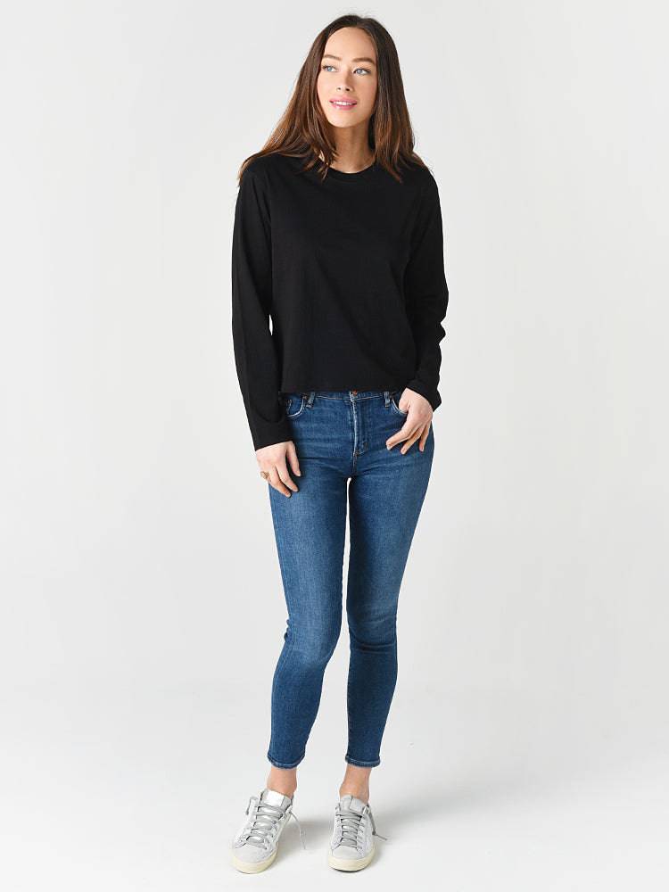 ATM Women's Classic Jersey Long Sleeve Boy Tee
