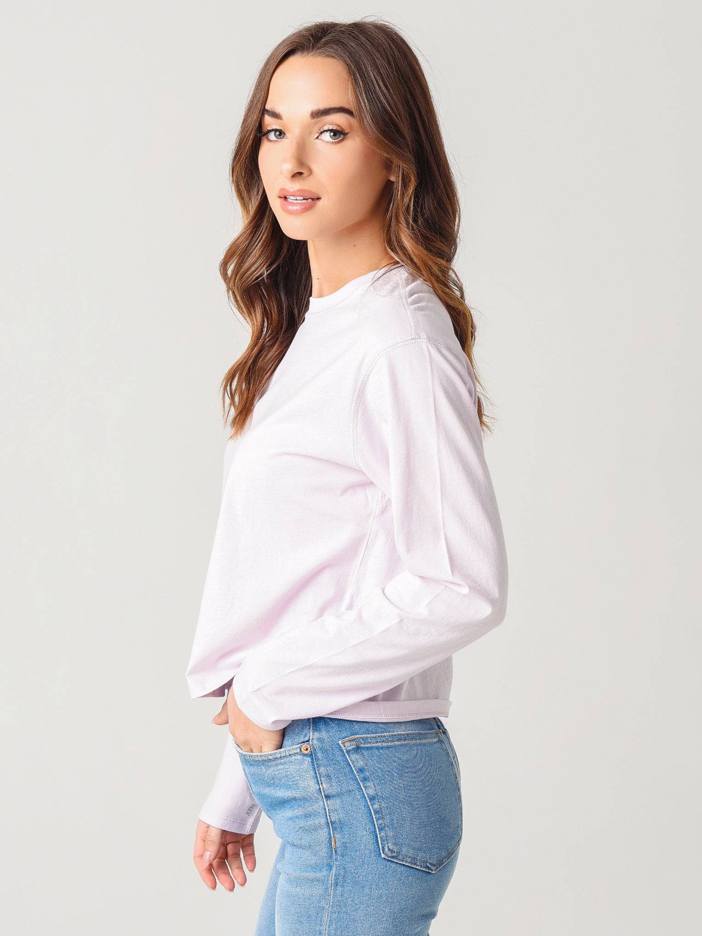ATM Women's Classic Jersey Long Sleeve Boy Tee