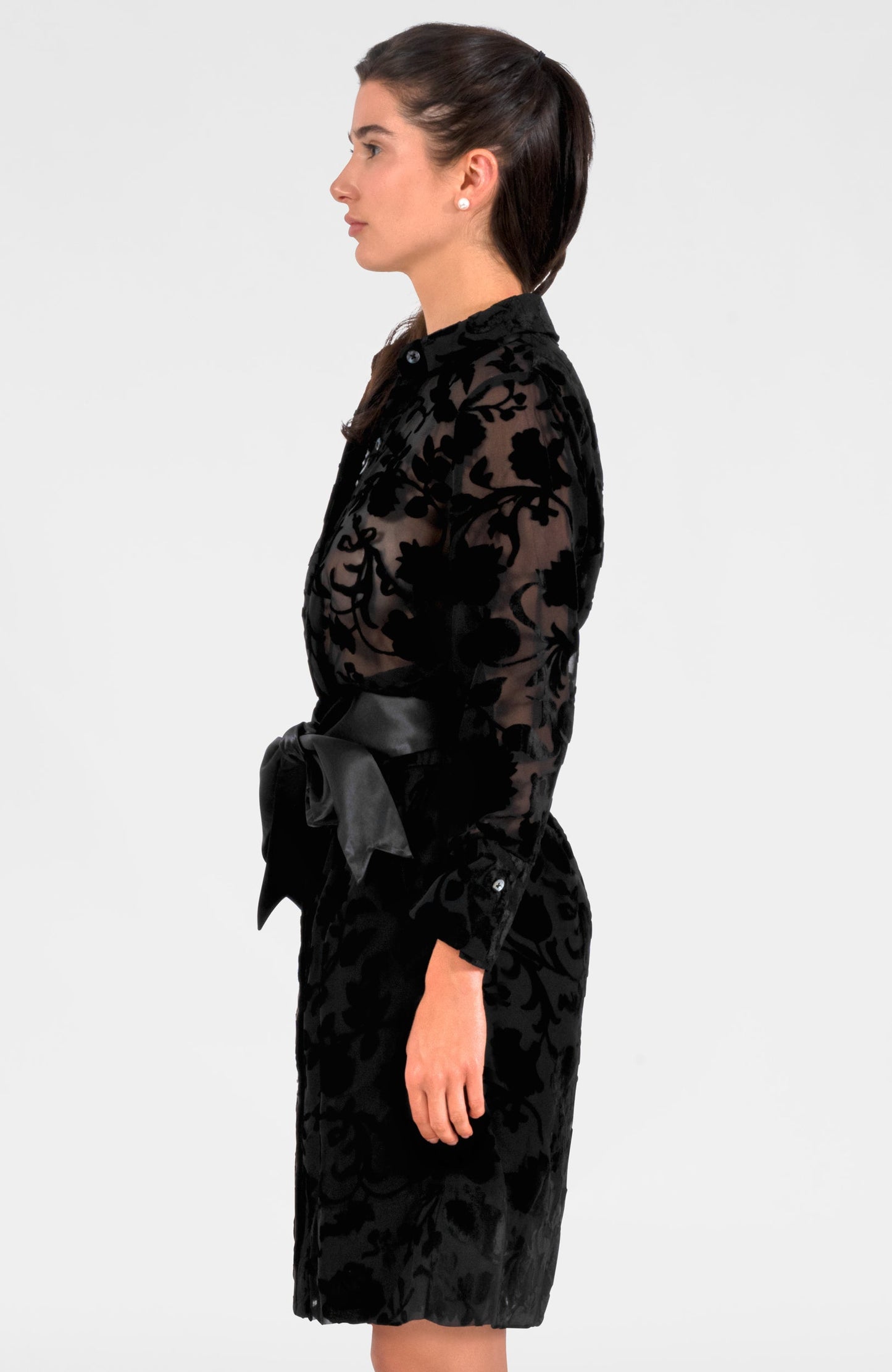 Floral Breezy Dress - Floral Burnout