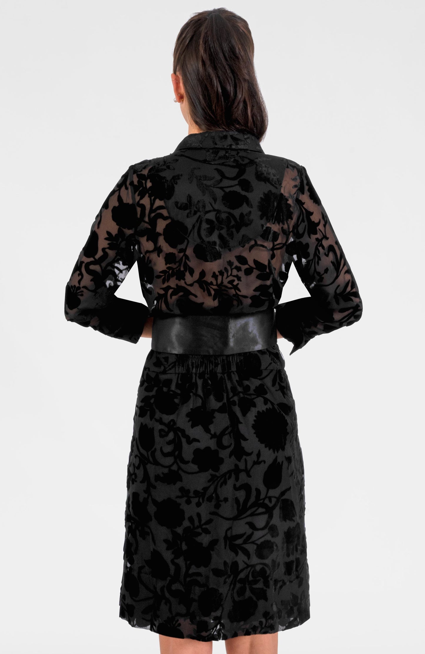 Floral Breezy Dress - Floral Burnout