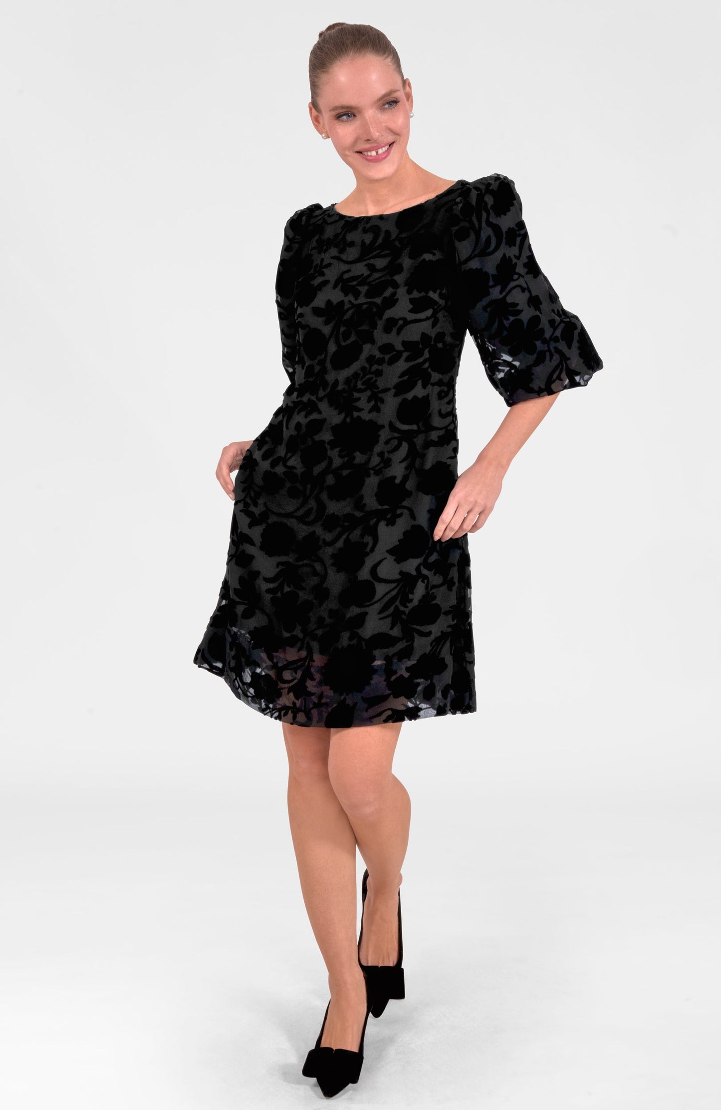Champs Bubble Dress - Floral Burnout