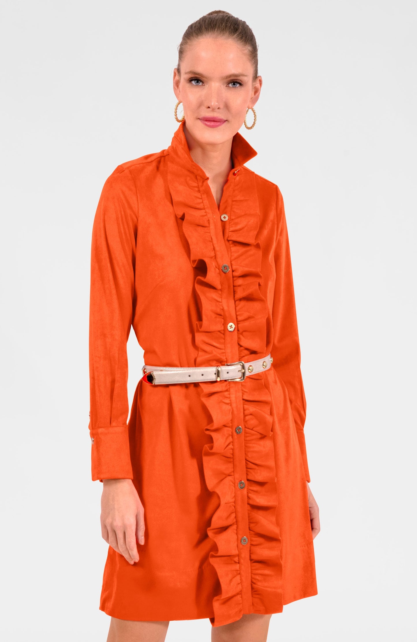 Ruffle Rumble Dress - Ultra Suede
