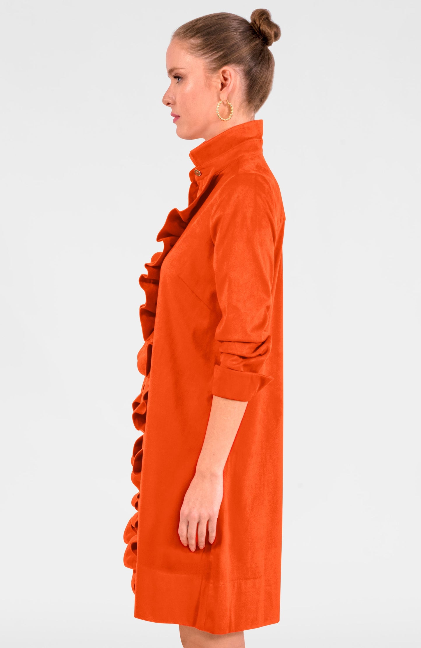 Ruffle Rumble Dress - Ultra Suede