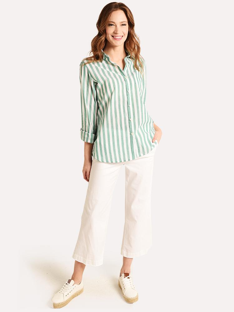 ATM Enzyme Wash Cropped Boyfriend Pant