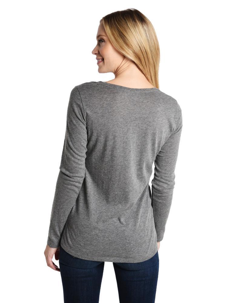 Majestic Cotton Cashmere Scoop Neck Tee