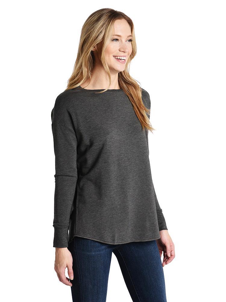 Majestic French Terry Long Sleeve Boatneck