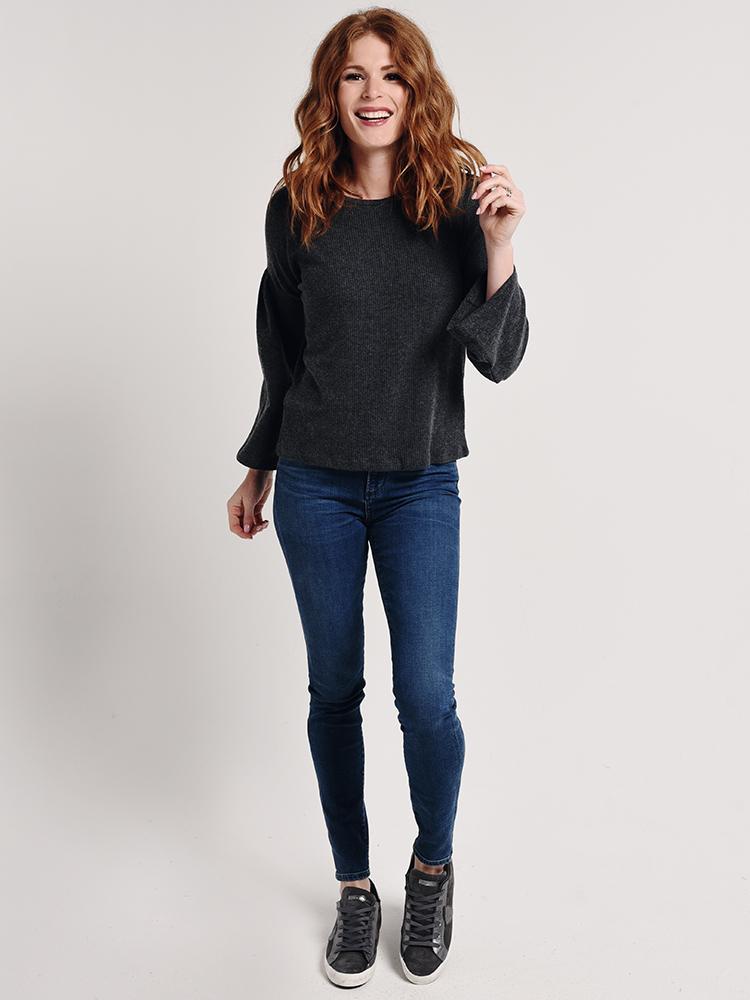 Stark X Ruffle Sleeve Top