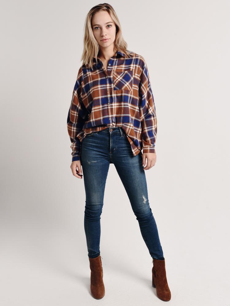 Hem & Thread Dolman Sleeve Button Down