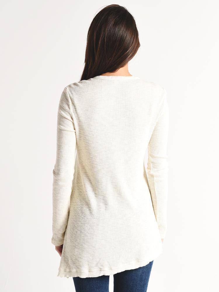 Dylan Women's Soft Slub Long Asymetrical Tunic