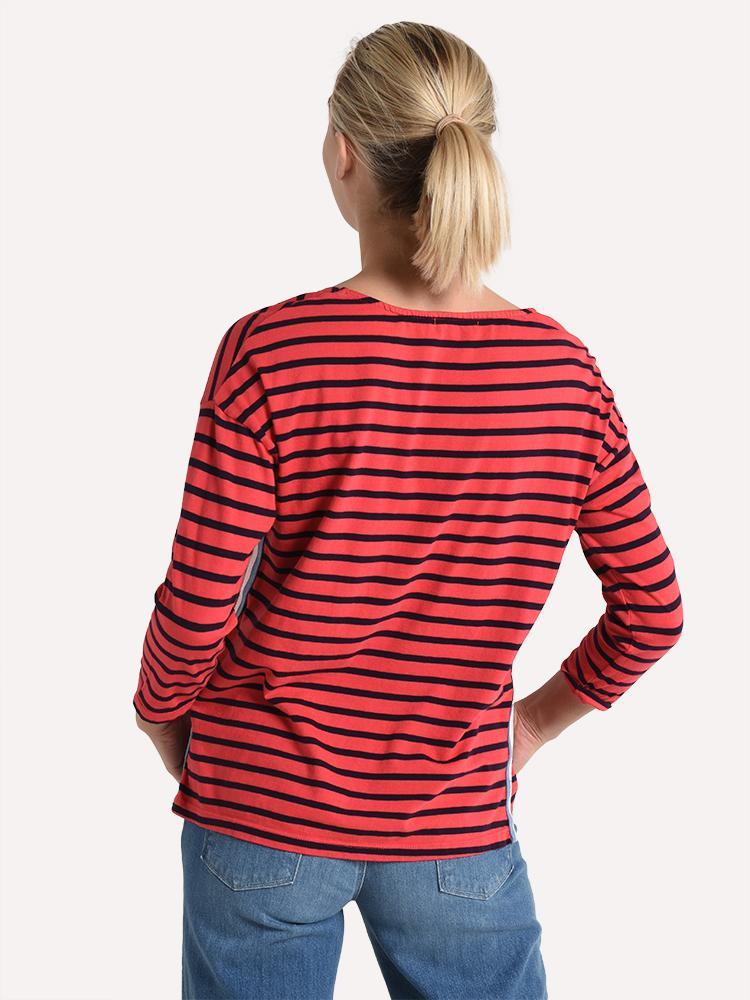 Sundry Maritime Stripes 3/4 Sleeve Tee