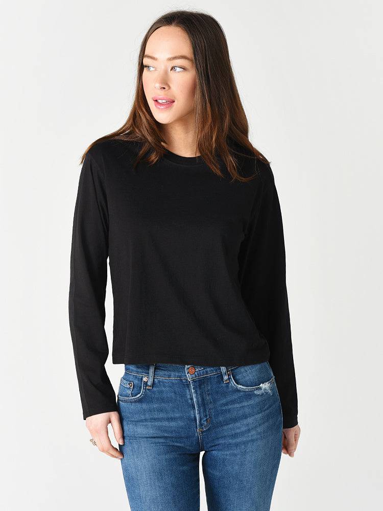ATM Women's Classic Jersey Long Sleeve Boy Tee