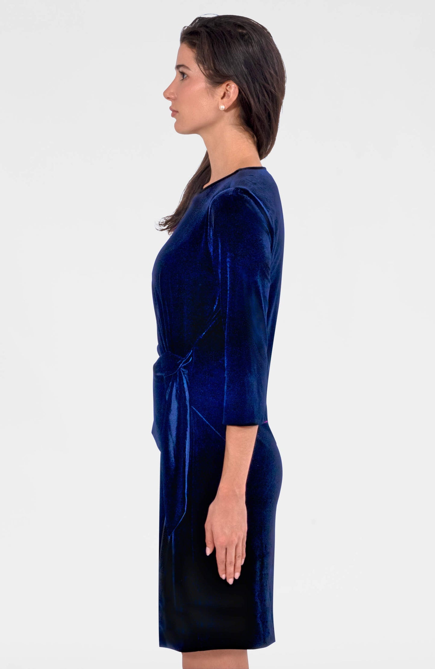 Cinch & Tie Dress - Silky Velvet