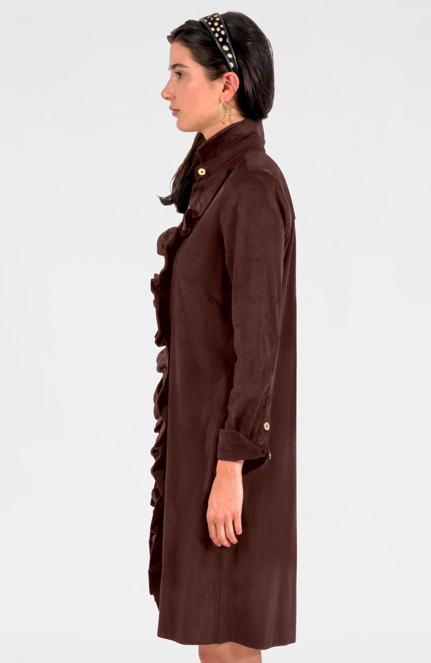 Ruffle Rumble Dress - Ultra Suede