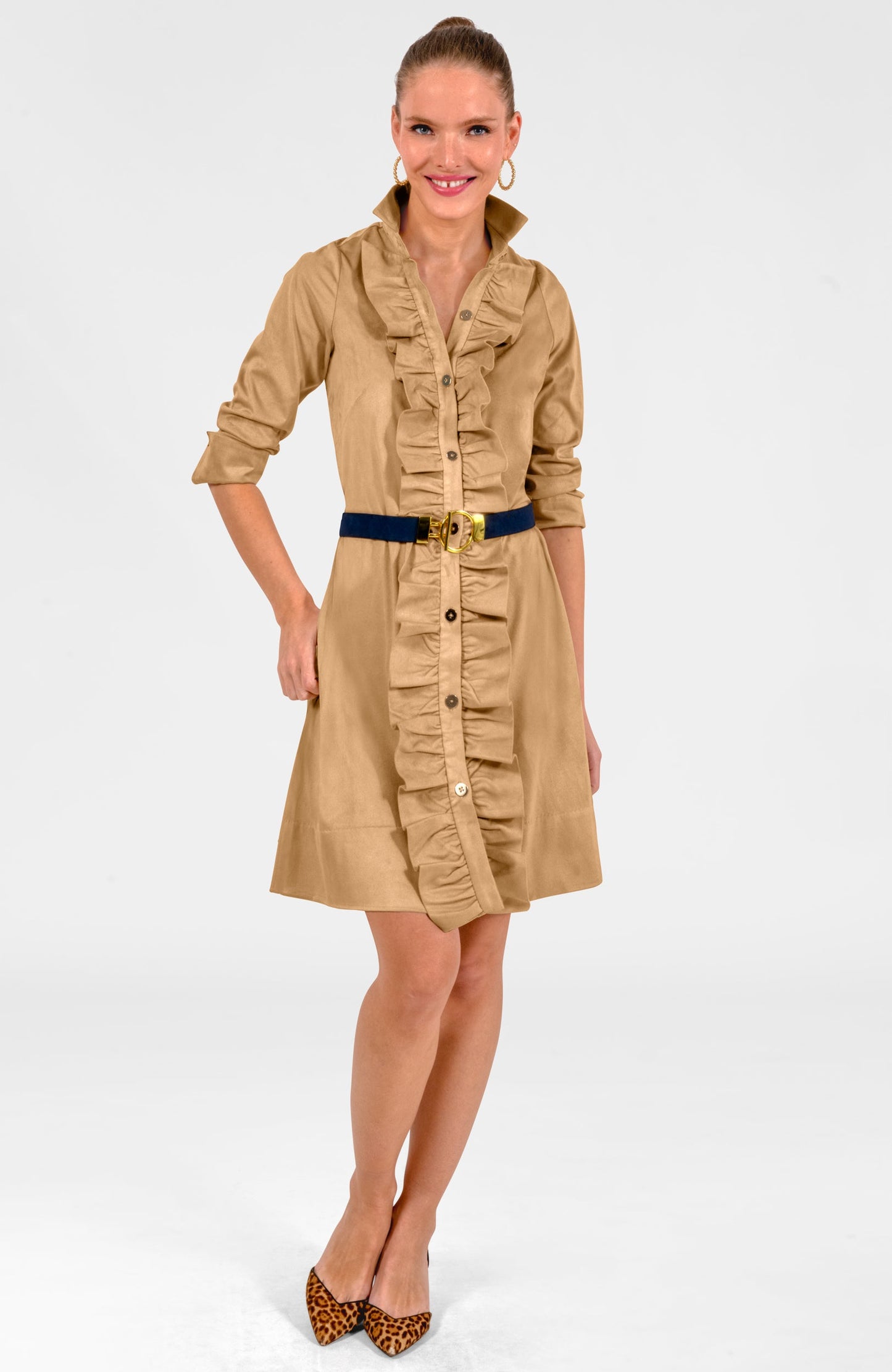 Ruffle Rumble Dress - Ultra Suede
