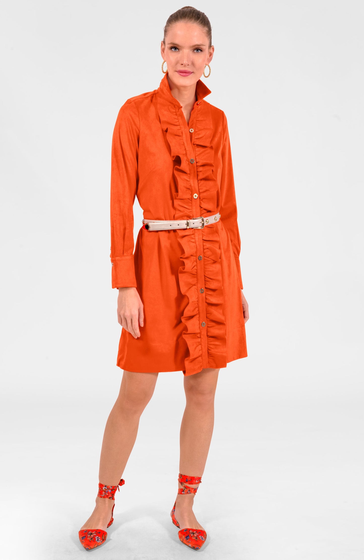 Ruffle Rumble Dress - Ultra Suede