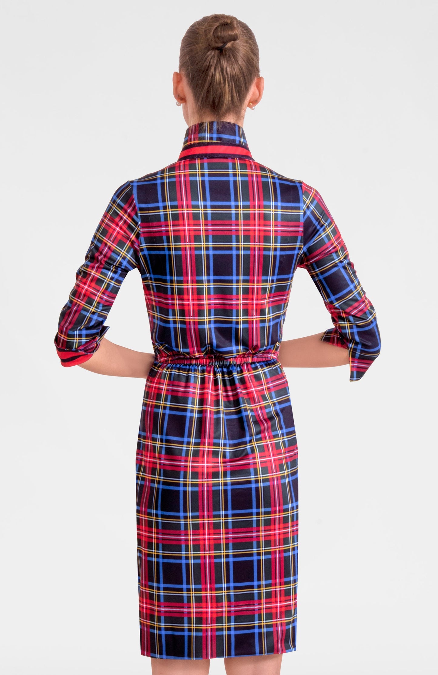 Twist & Shout Dress - Stewart Plaid