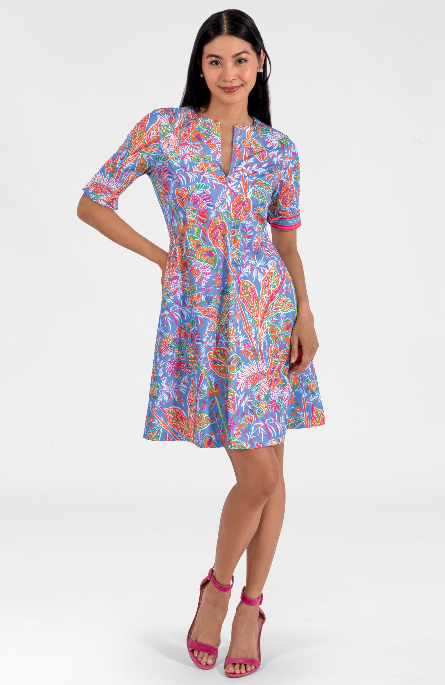 Twirly Whirly Dress - Vintage Vines