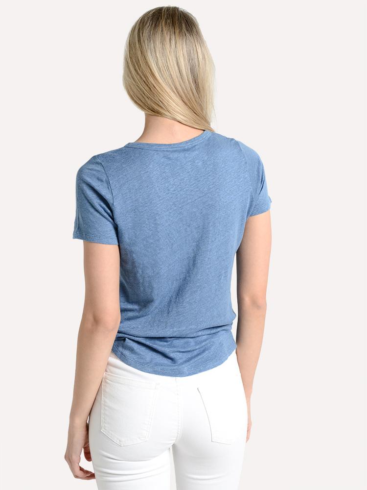 Hartford Women's V-Neck Linen Jersey Tee
