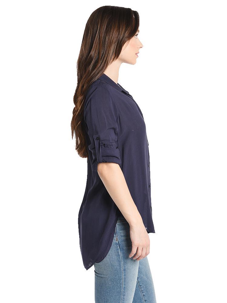 Bella Dahl Long Sleeve Shirt Tail Button Down Shirt