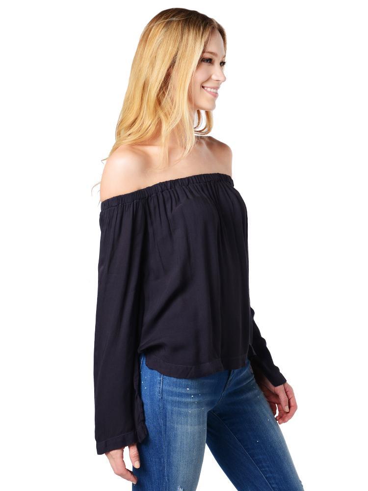 Bella Dahl Long Sleeve Off Shoulder Top