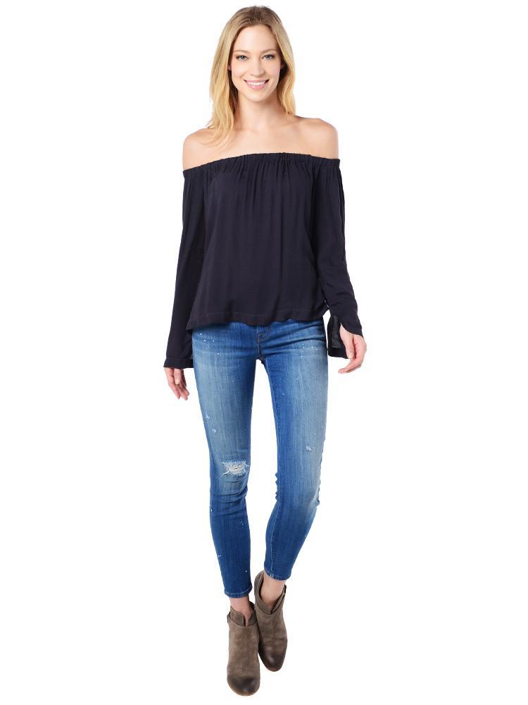 Bella Dahl Long Sleeve Off Shoulder Top