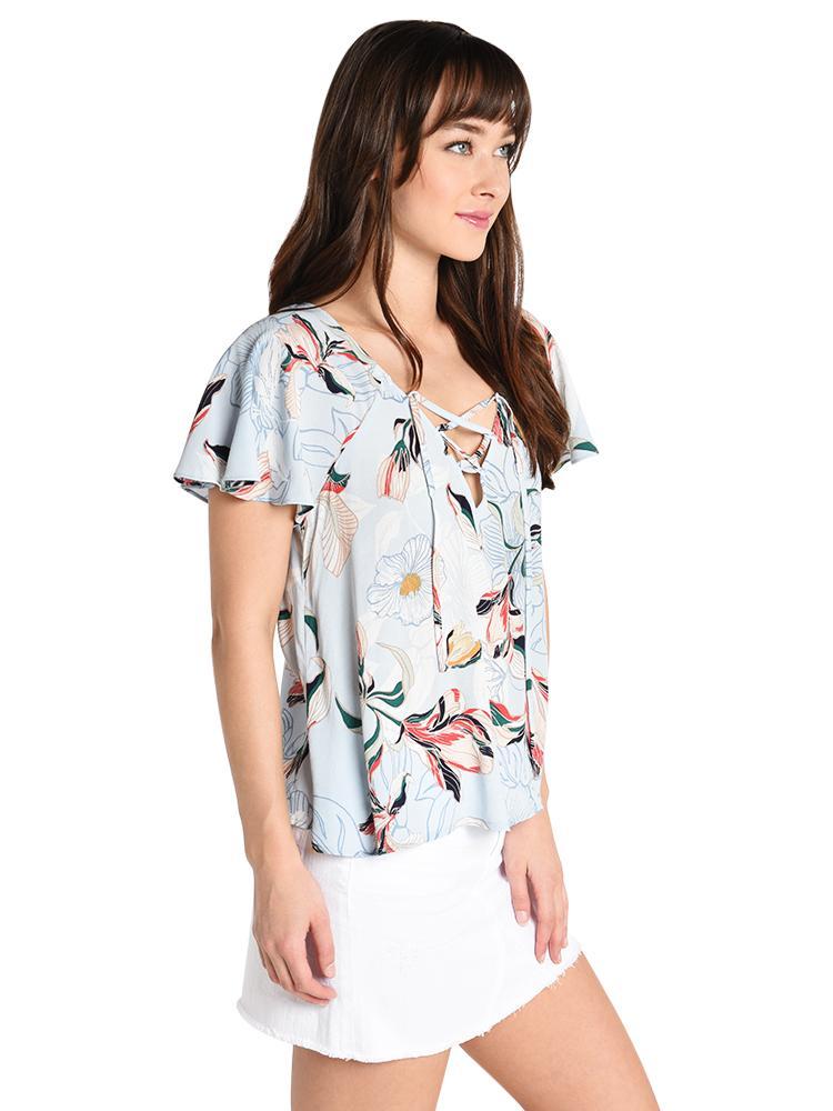 Cupcakes and Cashmere Ester Flutter Sleeve Blouse