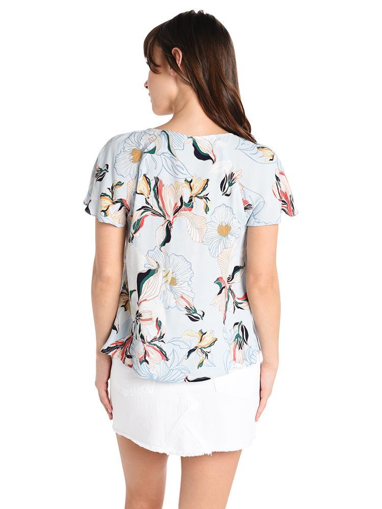 Cupcakes and Cashmere Ester Flutter Sleeve Blouse