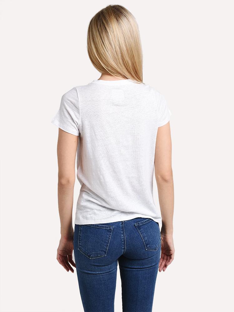 Chaser Linen Jersey Short Sleeve Basic Crew Neck Tee