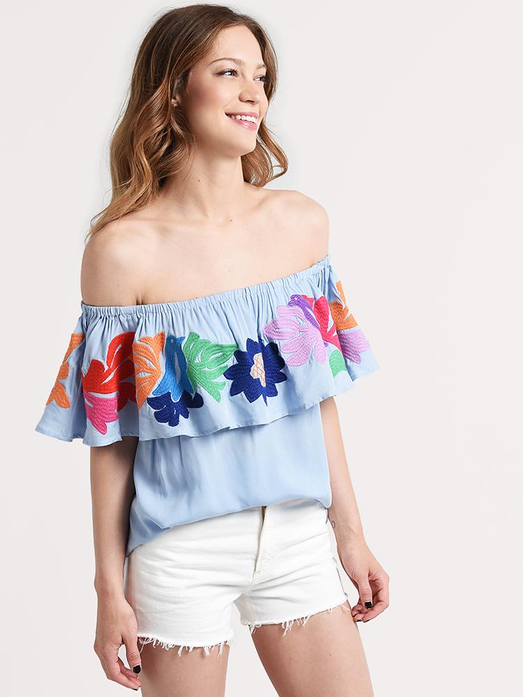 J. Marie Maya Off the Shoulder Top