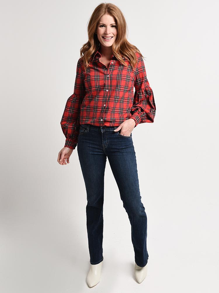 English Factory Tartan Blouse