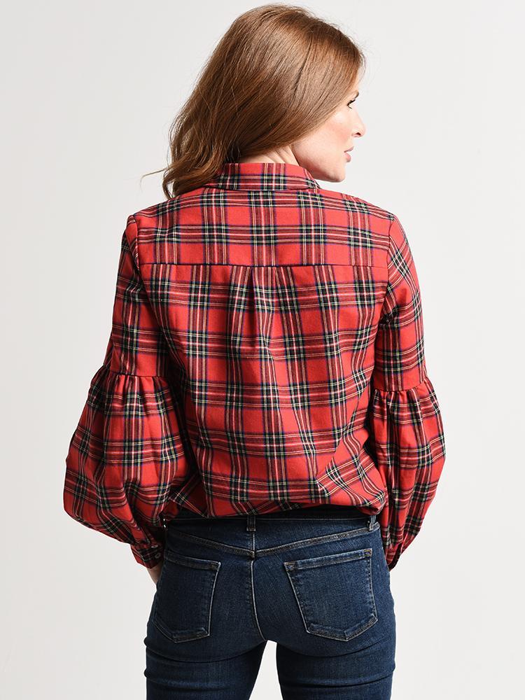 English Factory Tartan Blouse