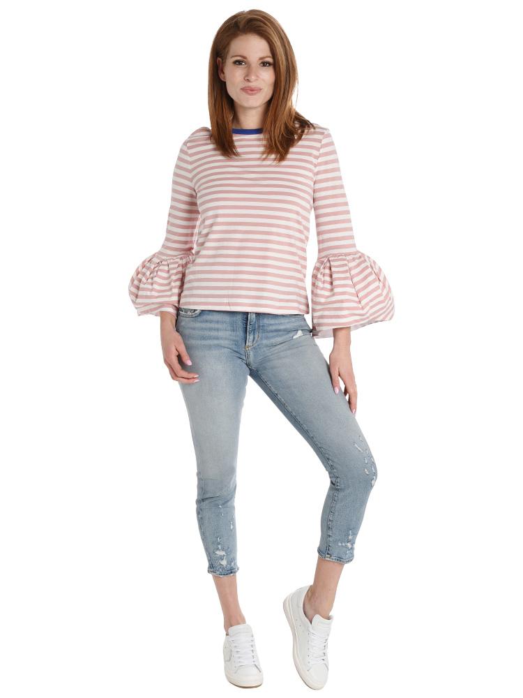 English Factory Stripe Long Sleeve Top