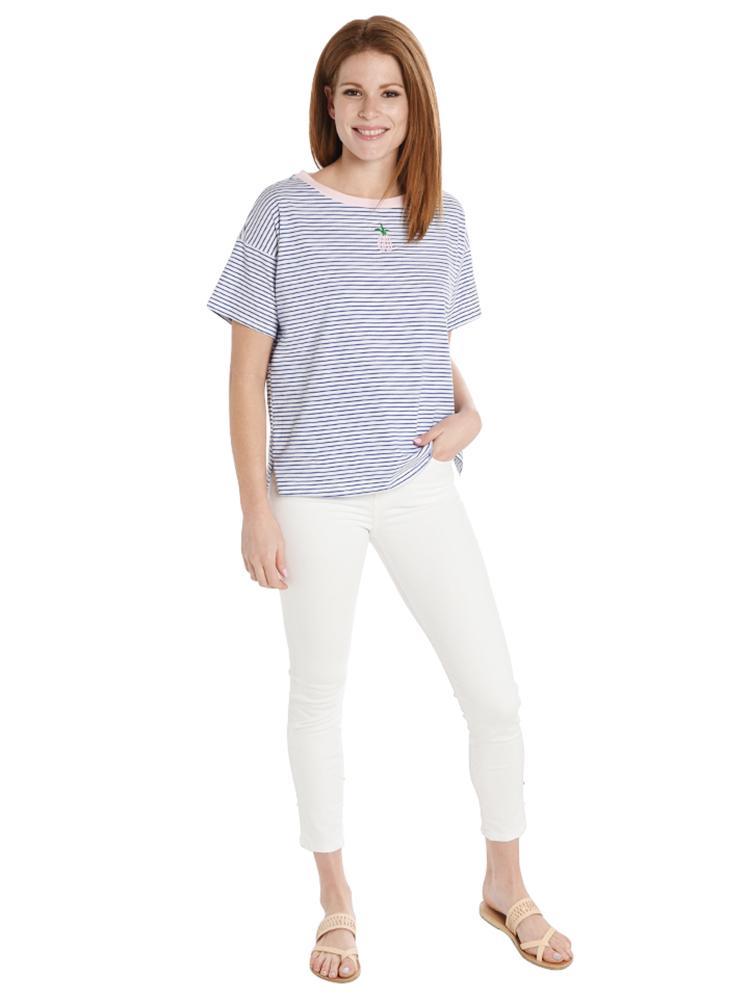 Ellison Lost Pineapple Striped Top