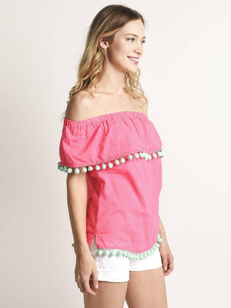 Sail to Sable Crinkle Cotton Top