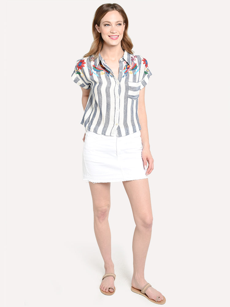 THML Embroidered Stripe Shirt