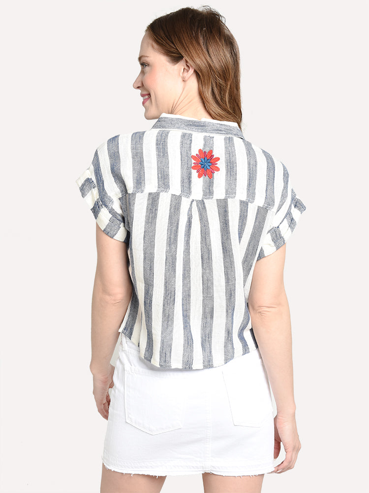 THML Embroidered Stripe Shirt