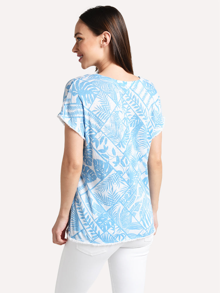 Tommy Bahama Women's Frond Of A Frond Linen T-Shirt