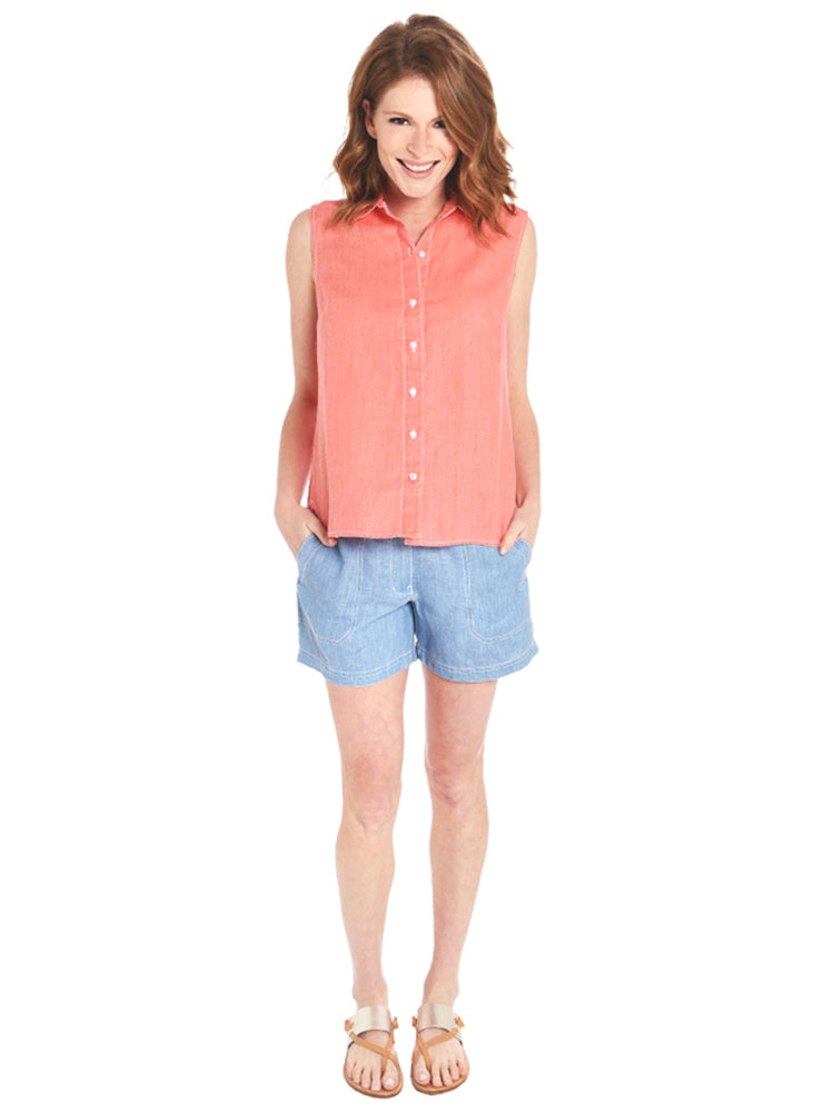 Tommy Bahama Women's Sea Glass Breezer Sleeveless Shirt