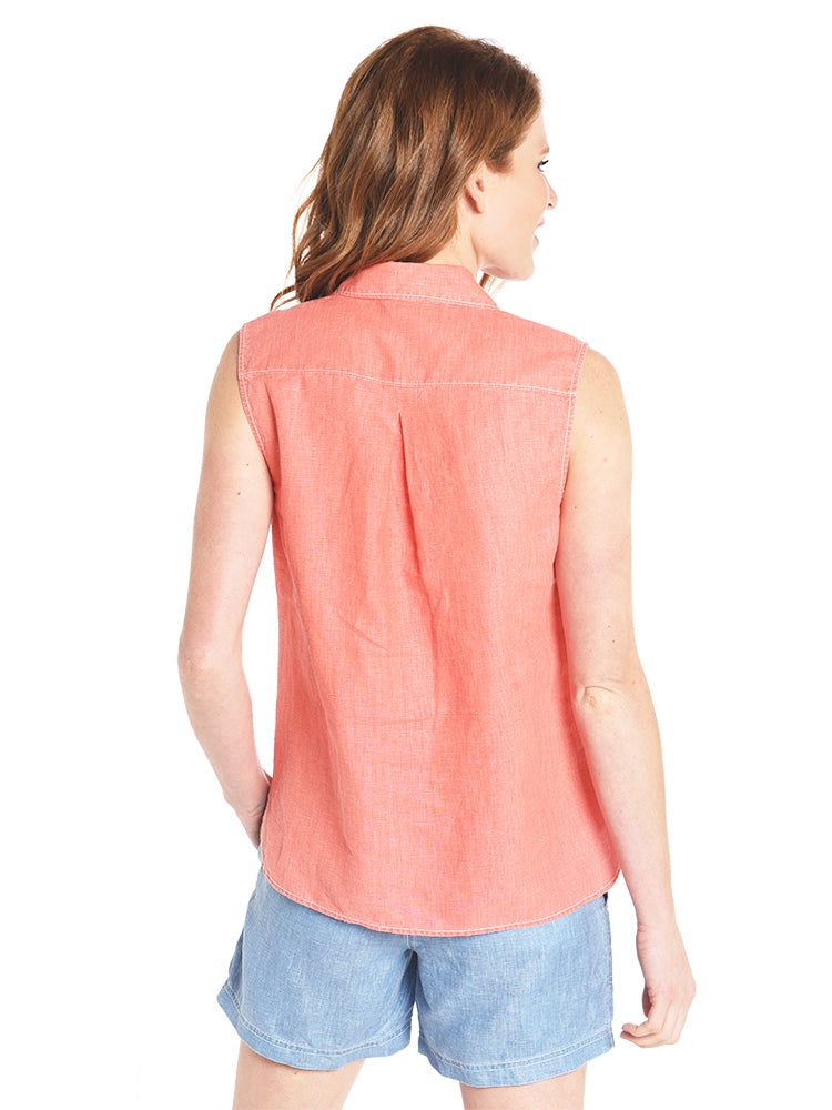 Tommy Bahama Women's Sea Glass Breezer Sleeveless Shirt
