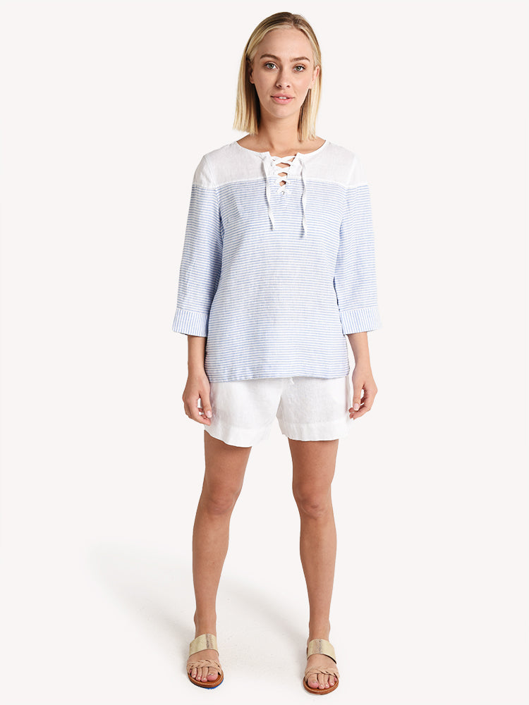 Tommy Bahama Crystaline Waters Lace-up Top