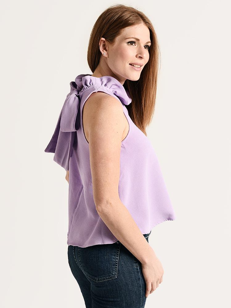 DO+BE Women's Tie Neck Top